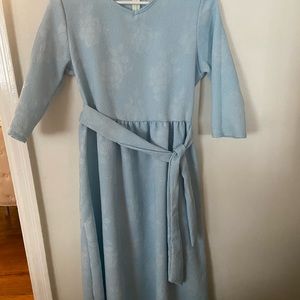 Blue midi dress